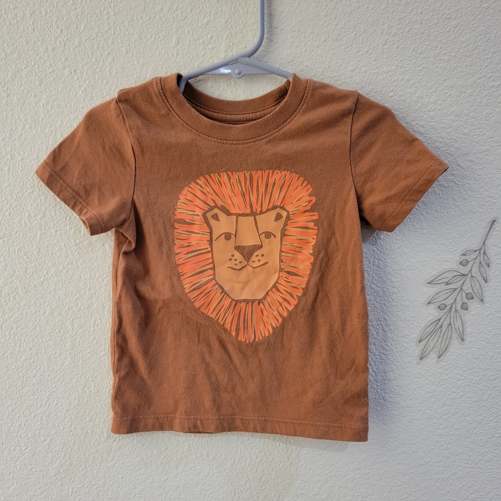 Cat & Jack Brown T-Shirt with Lion Graphic